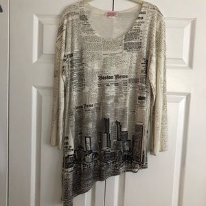 Asymmetrical tunic